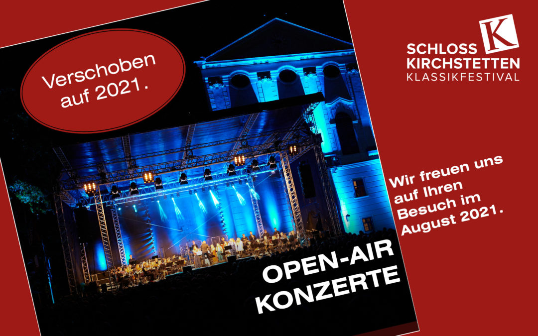 Verschiebung der Open-Air-Konzerte auf August 2021